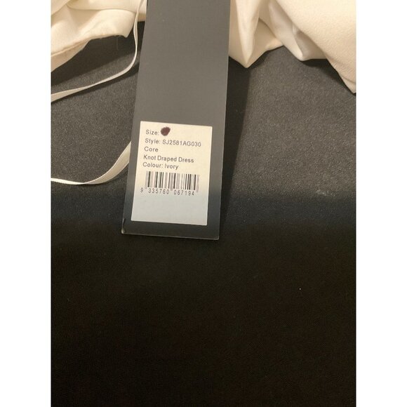 SHONA JOY Knot Draped Ivory Dress Sz. 2 - Picture 7 of 8